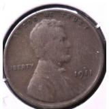1911 S LINCOLN CENT VF