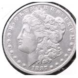 1887 O MORGAN DOLLAR VF