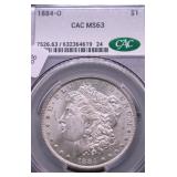 1884 O CAC MS63 MORGAN DOLLAR