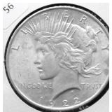 1922 CHOICE BU PEACE DOLLAR