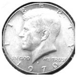 1970 D GEM BU KENNEDY HALF DOLLAR