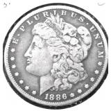 1886 O MORGAN DOLLAR F