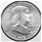 1960 CHOICE BU FRANKLIN HALF DOLLAR