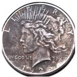 1926 PEACE DOLLAR VF