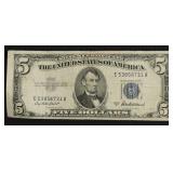 1953 5 $ SILVER CERTIFICATE VF