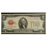 1928 TWO DOLLAR US LEGAL TENDER VF