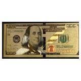 100 $ .9999 GOLD FOIL NOTE BU