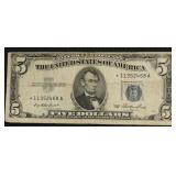 STAR 5 $ SILVER CERTIFICATE VF
