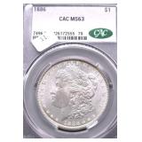 1886 CAC MS63 MORGAN DOLLAR