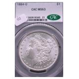 1884 O CAC MS63 MORGAN DOLLAR