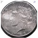 1923 S PEACE DOLLAR VF