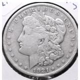 1921 S MORGAN DOLLAR VG
