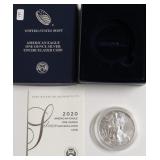 2020 W SILVER EAGLE W BOX PAPERS