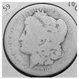 1890 O MORGAN DOLLAR AG