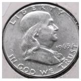 1963 CHOICE BU FRANKLIN HALF DOLLAR