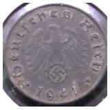 1941 NAZI GERMANY 10 PHENNIG VG