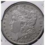 1882 O MORGAN DOLLAR AU