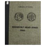 COMPLETE VINTAGE GEM/CH BU ROOSEVELT DIME COLLECTI