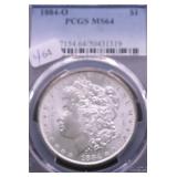 1884 O PCGS MS64 MORGAN DOLLAR