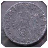 1943 NAZI GERMANY 5 PHENNIGS VG