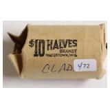 ROLL OF 40 % SILVER HALF DOLLARS