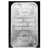1  OZ .999 SILVER BAR
