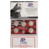 2004 SILVER PROOF QUARTERS ET