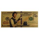 STAR WARS .9999 GOLD FOIL NOTE
