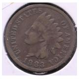 1883 INDIAN HEAD CENT VG
