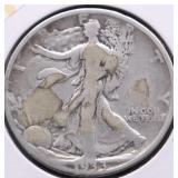 1933 S WALKING HALF DOLLAR VG