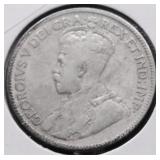 1934 CANADA SILVER QUARTER VG