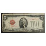 1928 TWO DOLLAR US LEGAL TENDER VF