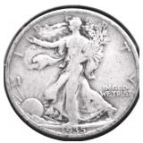 1935 WALKING HALF DOLLAR F