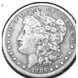 1885 MORGAN DOLLAR VF