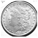 1884 MORGAN DOLLAR AU