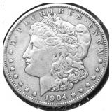 1904 O MORGAN DOLLAR XF