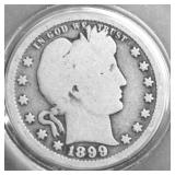 1899 BARBER QUARTER G