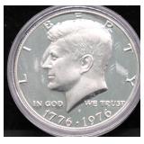 SILVER PROOF BICENTENNIAL HALF DOLLAR