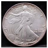 1990 SILVER EAGLE GEM