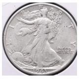 1943 S WALKING HALF DOLLAR XF