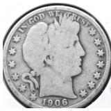 1906 D BARBER HALF DOLLAR G
