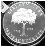33.5 GRAMS SILVER MASSACHUSETTS STATE SEAL PROOF