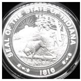 33.5 GRAMS INDIANA STATE SEAL PROOF SILVER