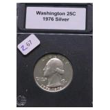 SILVER PROOF BICENTENNIAL QUARTER