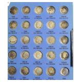 1946 TO 1954 ROOSEVELT DIME SET 25 SILVER DIMES