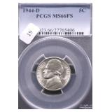 1944 D PCGS MS66 FS JEFEFRSON NICKEL