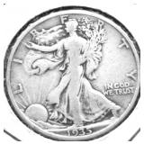 1935 WALKING HALF DOLLAR VG