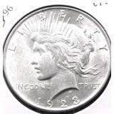 1923 CHOICE BU PEACE DOLLAR