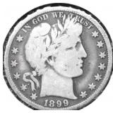 1899 O BARBER HALF DOLLAR VG