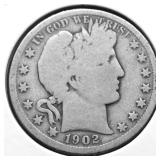 1902 O BARBER HALF DOLLAR G